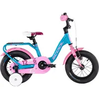 S'Cool 12 Zoll Kinderfahrrad, 1-Gang, Kinderfahrrad, S’COOL niXe, ab 2 Jahre, ca. 85–100 cm, Türkis/Rosa