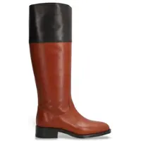 Alpe für Damen. 534208 Couture Lederstiefel braun, schwarz (36), 3 bis 5 cm, Reißverschluss, Lässig
