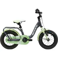 S'Cool Kinderfahrrad "SCOOL niXe 12-1S - Dark Grey/Pastel Green" 1 Gang ohne Schaltung
