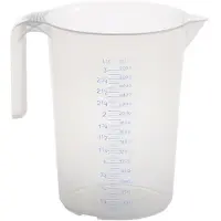 Hünersdorff Messkanne 3000 ml Polypropylen transparent D175xH238mm Griff offen
