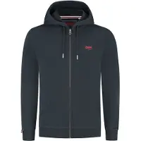 Superdry für Herren. M2014128A Essential Logo Zip Sweatshirt navy (M), Lässig, Baumwolle, Marine