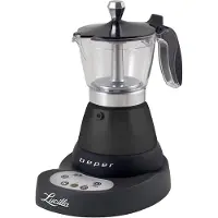 Beper BC.041N, Espressomaschine, Gemahlener Kaffee, 400 W, Schwarz