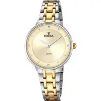 Festina Damen Uhr Fashion Edelstahl Armbanduhr silber gold UF20625/2