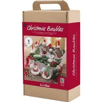 Creotime DIY Set Weihnachtskugeln Perlen