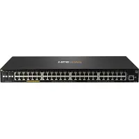 HP HPE Aruba 2930F 48G PoE+ 4SFP+ - Switch - L3 - managed - 48 x 10/100/1000 (PoE+) + 4 x 1 Gigabit/10 Gigabit SFP+ (Uplink) - an Rack montierbar - PoE+ (740 W)