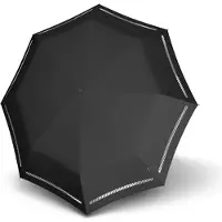 Knirps T-200 Medium Duomatic Regenschirm reflective black