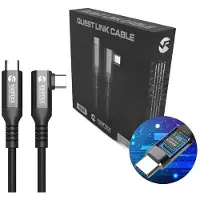 VORTEX VR VortexVR 5m USB-C PD100W Kabel für Meta Link | für Meta Quest 3 / 3S / 2 (10 Gbps)