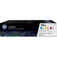 HP Original Toner 126A CMY, Multipack, cyan, magenta, gelb