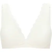 Schiesser Bügelloser BH "Unique Cotton" Spitzenband am Dekolleté, Baumwollmischung, gemoldete Cups