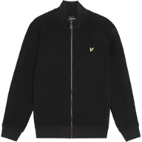 Lyle & Scott Polar Fleece Track Jacket Jet Black Größe: M | Pullover Outlet | Herren | Schwarz
