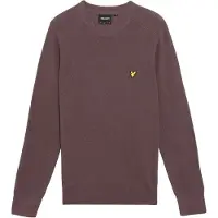 Lyle & Scott Pullover Engineered Rib Crew Neck Herren Espresso-S