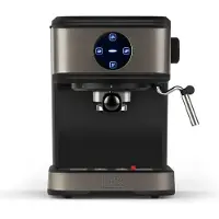Black & Decker BXCO850E, Espressomaschine, 1,5 l, Gemahlener Kaffee, 850 W, Schwarz, Edelstahl