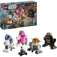 LEGO Star Wars Kreativer Droidenbauer, Bauspielzeug, R2-D2, Chopper (C1-10P), QT-KT und R5-J2, Figuren zum Selberbauen, Geschenkidee für Jungen, Mädchen und Fans, Abenteuer-Spielzeug 75392
