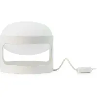 Kartell KD28 Tischleuchte, weiß, Höhe 23 cm - , K28, Weiß, für Wohnzimmer, Kunststoff, Design