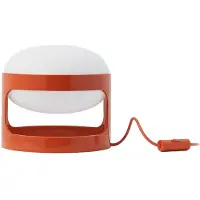 Kartell KD28 Tischleuchte, orange, Höhe 23 cm - , K28, Orange, für Wohnzimmer, Kunststoff, Design