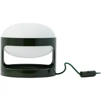 Kartell KD28 Tischleuchte, waldgrün, Höhe 23 cm - , K28, Grün, für Wohnzimmer, Kunststoff, Design