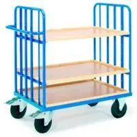 ROLLCART Etagenwagen mit Schiebegriff, 1175 x 775 mm, mit variabler Einteilung für Etagenkästen