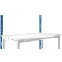 Manuflex Aufbauportal, niedrig, Grundtisch SPEZIAL Arbeitstisch/Werkbank UNIVERSAL/PROFI, brillantblau
