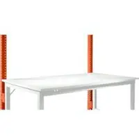 Manuflex Aufbauportal, niedrig, Grundtisch SPEZIAL Arbeitstisch/Werkbank UNIVERSAL/PROFI, rotorange