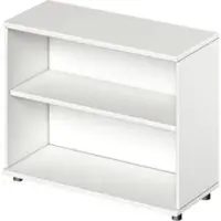 Schäfer Shop Regal TETRIS WOOD, 2 OH, Höhe inkl. Gleiter, B 1000 mm, weiß