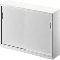 Schäfer Shop Schiebetürenschrank TETRIS SOLID, 3 OH, Mitteltrennwand, B 1600 x T 413 x H 1170 mm, weiß/weißalu