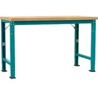 Manuflex Werkbank Profi Spezial, Tischplatte Multiplex, 1500 x 700 mm, wasserblau