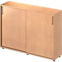 Schäfer Shop Schiebetürenschrank TETRIS WOOD, 3 OH, B 1600 mm, Höhe inkl. Gleiter, Buche-Dekor