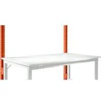 Manuflex Aufbauportal, niedrig, Grundtisch STANDARD Arbeitstisch/Werkbank UNIVERSAL/PROFI, rotorange