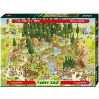 Heye Puzzle Standardpuzzle Degano Zoo Black Forest Habitat 1000 Teile