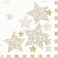 Papstar Servietten "Stardust"