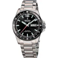 Festina Armbanduhr Date Calendario Titanium Black