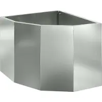 vidaXL Eckpflanzer Silber 45 x 45 x 35 cm Verzinkter Stahl