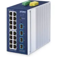 Planet IGS-4215-16T4X, Managed, L2/L4, Gigabit Ethernet (10/100/1000), Vollduplex, Wandmontage