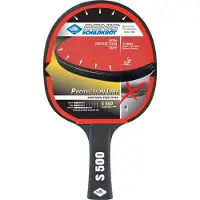 Donic SCHILDKRÖT Tischtennisschläger "Protection Line S500" Lernschläger, Farbe: schwarz/rot, Jade Bela...