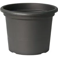 Euro3plast Pflanzkübel 'Geo', anthrazit, ca. Ø 55 x H 41 cm