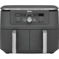 Ninja DZ400EU Dual Zone Air Fryer, 2 Schubladen, 6-in-1, 9,5L, grau