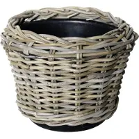 Van der leeden Pflanztopf 'Drypot', grau, ca. Ø 32 x H 22 cm