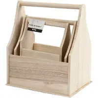Creativ Company Holzartikel Flaschenträger 3 Stück