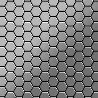 ALLOY Mosaik Fliese Massiv Metall Edelstahl Gebürstet Grau 1,6mm Stark Honey-s-s-b 1 Paket mit 10 Matten 0,92 m2 Grau