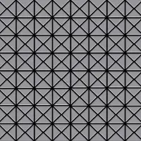 ALLOY Mosaik Fliese Massiv Metall Edelstahl Matt Grau 1,6mm Stark Deco-s-s-ma 1 Paket mit 10 Matten 0,92 m2 Grau