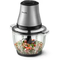 Philips elektrischer Zerkleinerer 3000 Series, 2 l, 450 W, Edelstahl (HR1503/00)