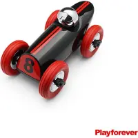 Playforever Rennwagen Buck Roddie - Vintage Spielzeugauto rot schwarz