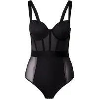 DKNY Sheers Cupped Strapless ärmelloser Körper