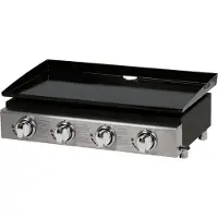 HABITAT ET JARDIN Plancha "Presto 4" - 4 Brenner - 9,7 kW - Grau