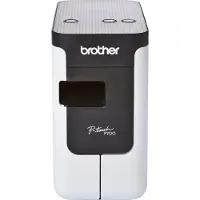 Brother Etikettendrucker P-Touch PT-P700, monochromer Thermotransferdruck, 180 dpi, 30 mm/s, USB, Auto-Cutter, grau-schwarz