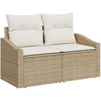 vidaXL Sofa Set 7 Stk. Poly-Rattan