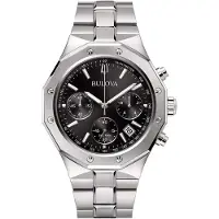 Bulova Chronograph Silber Kollektion Octagon Chronograph - mann