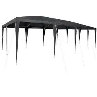 vidaXL Party-Zelt Anthrazit 800 x 400 x 266 cm Polyethylen und Stahl