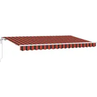 vidaXL Ausziehbare Markise Orange 350 x 200 cm Stoff