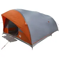 vidaXL Tunnelzelt mit Dach Grau und Orange 500 x 348 x 200 cm Taft